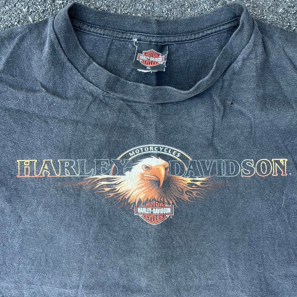 1990s Harley Davidson Graphic AOP shirt size XL
